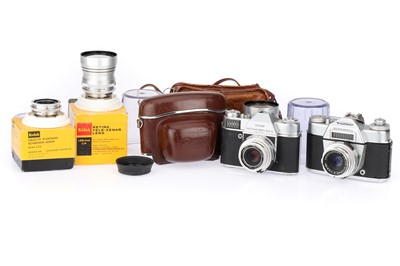 Lot 203 - A Kodak Retina Reflex S 35mm SLR Outfit