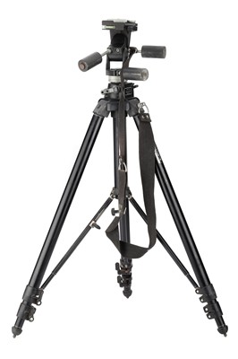 Lot 340 - ꩜ A Manfrotto 075B Tripod and Head