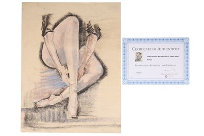 Lot 504 - A Pastel "Ballet Pumps", by Gilbert Adams