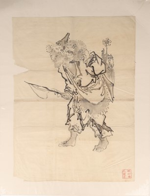 Lot 365 - ꩜ A Drawing of Shoki the Demon Queller