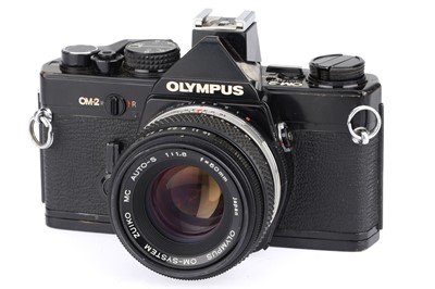 Lot 140 - An Olympus OM-2N 35mm SLR Camera