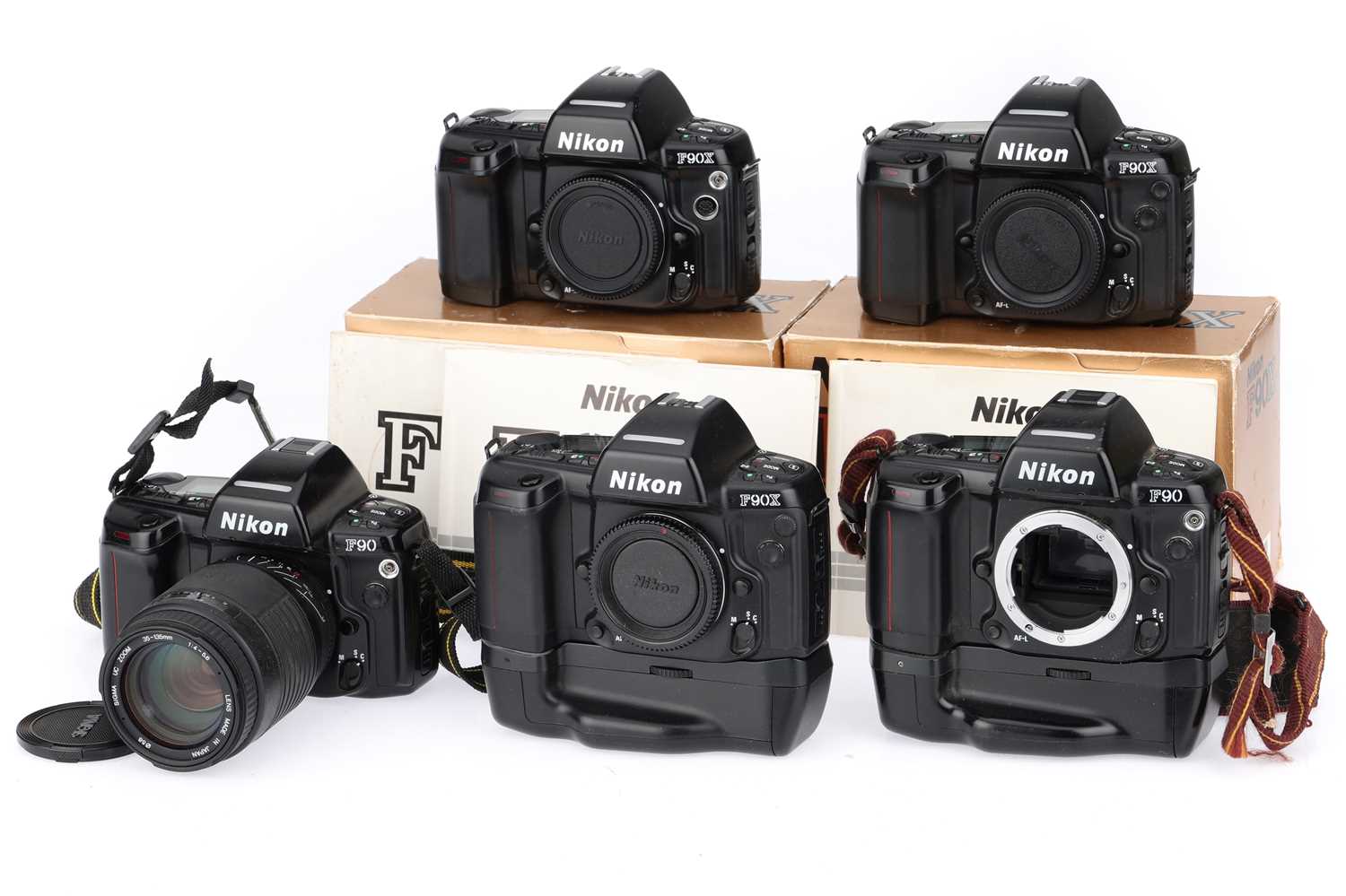 Lot 9 - A Group of Nikon F90 Series Cameras