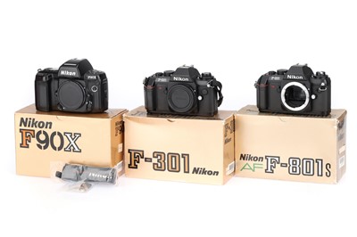 Lot 10 - Three Boxed 35mm Nikon SLR Cameras