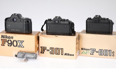 Lot 10 - Three Boxed 35mm Nikon SLR Cameras