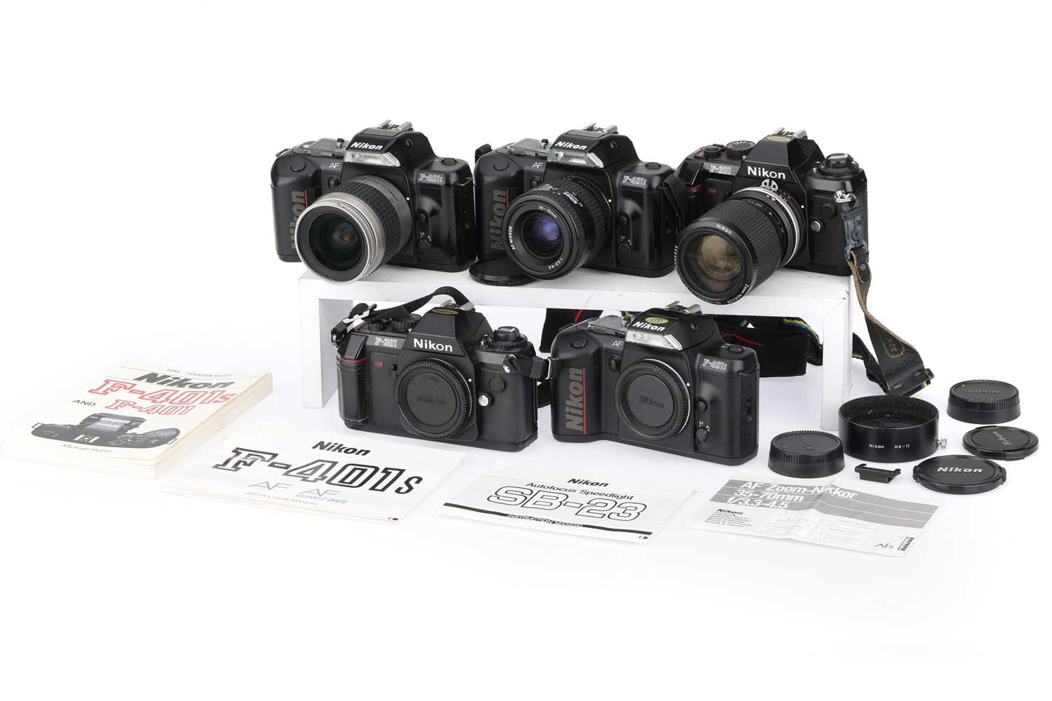 Lot 11 - A Group of Nikon 35mm SLR Cameras