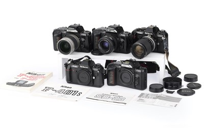 Lot 11 - A Group of Nikon 35mm SLR Cameras