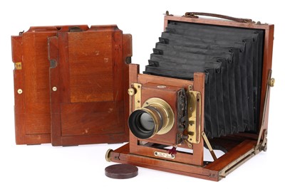 Lot 305 - A Woolley, Sons & Co Victoria No.3a Mahogany & Brass Field Camera