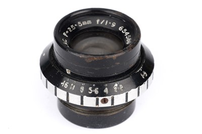 Lot 277 - A Dallmeyer 25.5mm f/1.9 Camera Lens