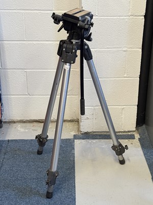 Lot 336 - ꩜ A Manfrotto Film/Video Tripod
