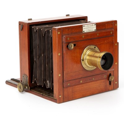 Lot 347 - A Chadburn & Son Half Plate Mahogany Tailboard Camera