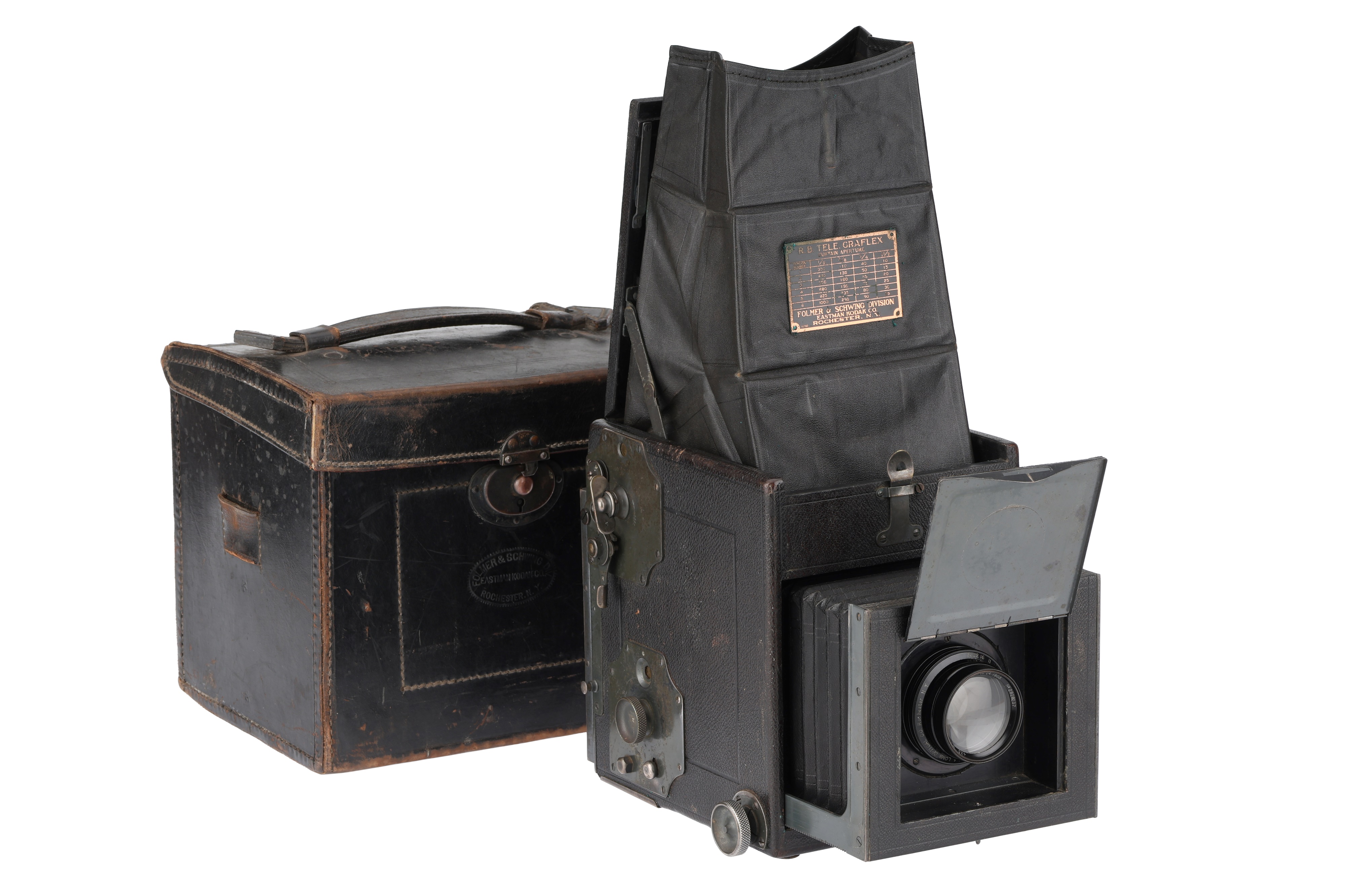 Lot 284 - A Graflex Revolving Back Tele Graflex SLR
