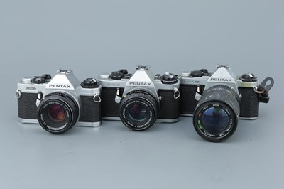 Lot 319 - Three Pentax SLR Cameras