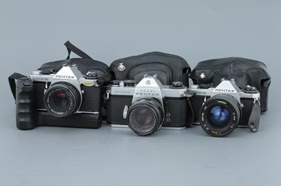 Lot 320 - Three Pentax SLR Cameras