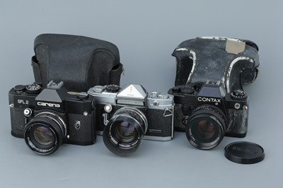 Lot 332 - Three 35mm SLR Cameras
