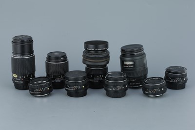 Lot 317 - Nine Pentax K Mount Lenses