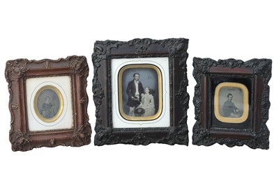 Lot 23 - A collection of Three Framed Ambrotype Portraits