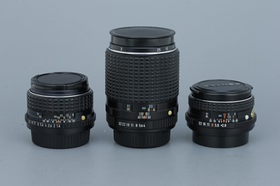 Lot 312 - Three Pentax-M Prime Lenses