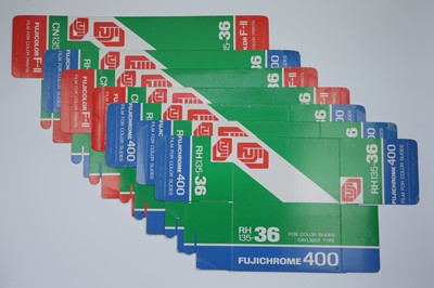 Lot 560 - Seven Fuji Fujichrome / Fujicolour Display Boxes
