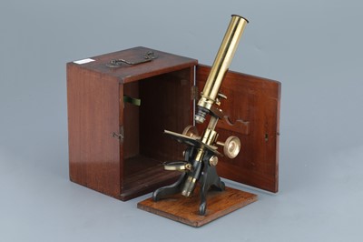 Lot 40 - Society Of The Arts Brass Monocular Microscope