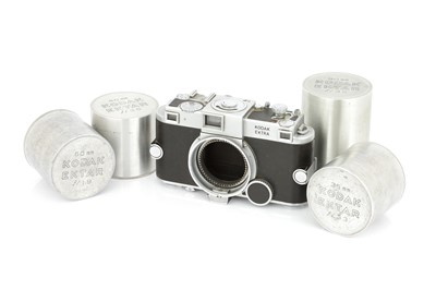 Lot 116 - A Kodak Ektra Rangefinder Camera Outfit