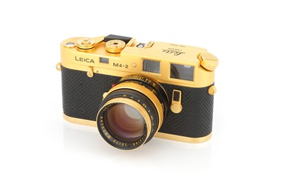 Lot 40 - A Leica M4-2 Gold Rangefinder Camera