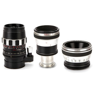 Lot 87 - Three Pignons Alpa Mount Lenses