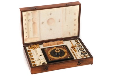 Lot 1 - A Fine G. F. Brander Gilt Brass & Ivory Microscope Compendium