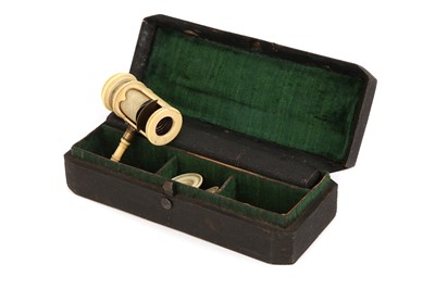 Lot 10 - An Ivory Wilson Screwbarrel Microscope
