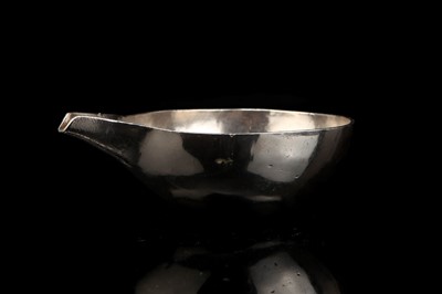 Lot 108 - A Heavy Gauge Silver Pap Boat of Early Form