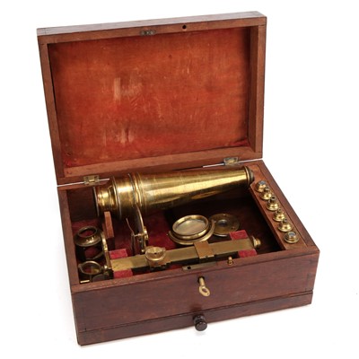 Lot 11 - A Large Pre-Achromatic Microscope