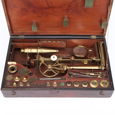 Lot 2 - An Exceptionally Fine Adams' "Variable" Microscope