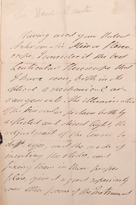 Lot 257 - Dr David Brewster - 'A Review of Becks Mirror Stereoscope'