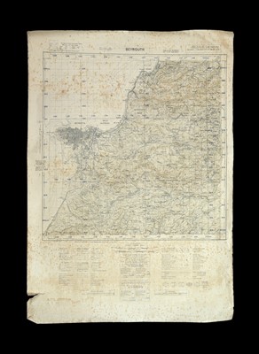 Lot 63 - A Collection of WWII Anglo-French Maps of Lebanon