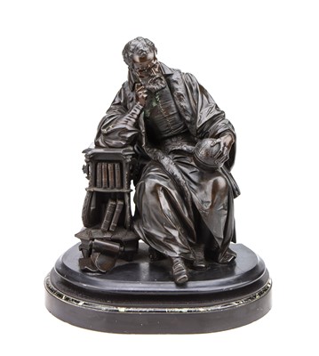 Lot 831 - A Highly Detailed Victorian Bronze Figure of Mercator