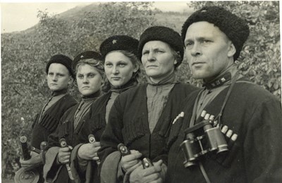 Lot 144 - WWII Red Army Press Photograph, Cossack Volunteers