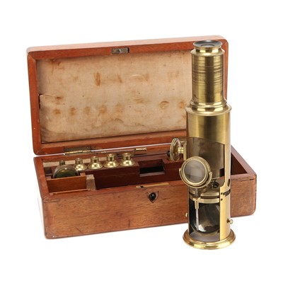 Lot 33 - A Martin Type Drum Microscope