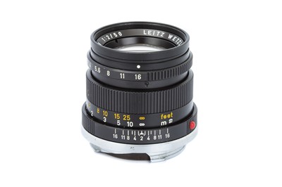 Lot 76 - A Leitz Summicron f/2 50mm Lens