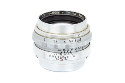 Lot 139 - A Steinheil Quinon f/2 50mm Lens